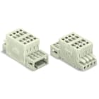 WAGO - 2-Leiter-Kombistecker, 100% fehlsteckgeschützt, 1,5mm², lichtgrau