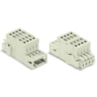 WAGO - 2-Leiter-Kombistecker, 100% fehlsteckgeschützt, 1,5mm², lichtgrau