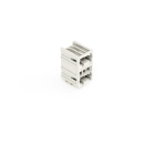 WAGO - THT-Doppelstock-Stiftleiste, Lötstift 1, 0x1, 0mm, abgewinkelt, lichtgrau
