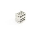 WAGO - THT-Doppelstock-Stiftleiste, Lötstift 1, 0x1, 0mm, abgewinkelt, lichtgrau