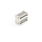 WAGO - THT-Doppelstock-Stiftleiste, Lötstift 1, 0x1, 0mm, abgewinkelt, lichtgrau