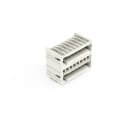 WAGO - THT-Doppelstock-Stiftleiste, Lötstift 1, 0x1, 0mm, abgewinkelt, lichtgrau