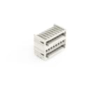 WAGO - THT-Doppelstock-Stiftleiste, Lötstift 1, 0x1, 0mm, abgewinkelt, lichtgrau