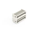 WAGO - THT-Doppelstock-Stiftleiste, Lötstift 1, 0x1, 0mm, abgewinkelt, lichtgrau