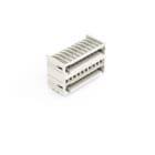 WAGO - THT-Doppelstock-Stiftleiste, Lötstift 1, 0x1, 0mm, abgewinkelt, lichtgrau