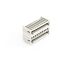 WAGO - THT-Doppelstock-Stiftleiste, Lötstift 1, 0x1, 0mm, abgewinkelt, lichtgrau