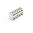 WAGO - THT-Doppelstock-Stiftleiste, Lötstift 1, 0x1, 0mm, abgewinkelt, lichtgrau