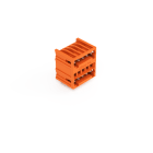WAGO - THT-Doppelstock-Stiftleiste, Lötstift 1, 0x1, 0mm, abgewinkelt, orange