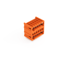 WAGO - THT-Doppelstock-Stiftleiste, Lötstift 1, 0x1, 0mm, abgewinkelt, orange