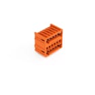 WAGO - THT-Doppelstock-Stiftleiste, Lötstift 1, 0x1, 0mm, abgewinkelt, orange