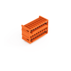 WAGO - THT-Doppelstock-Stiftleiste, Lötstift 1, 0x1, 0mm, abgewinkelt, orange