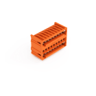 WAGO - THT-Doppelstock-Stiftleiste, Lötstift 1, 0x1, 0mm, abgewinkelt, orange