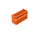 WAGO - THT-Doppelstock-Stiftleiste, Lötstift 1, 0x1, 0mm, abgewinkelt, orange