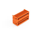 WAGO - THT-Doppelstock-Stiftleiste, Lötstift 1, 0x1, 0mm, abgewinkelt, orange