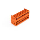 WAGO - THT-Doppelstock-Stiftleiste, Lötstift 1, 0x1, 0mm, abgewinkelt, orange