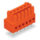 WAGO - THT-Federleiste, gerade, Rastermaß 3, 81mm, orange
