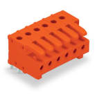 WAGO - THT-Federleiste, abgewinkelt, Rastermaß 3, 81mm, orange