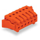 WAGO - THT-Federleiste, abgewinkelt, Rastermaß 3, 81mm, orange