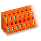 WAGO - Doppelstock-Leiterplattenklemme, 2,5mm², Rastermaß 7, 62mm, orange