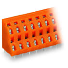 WAGO - Doppelstock-Leiterplattenklemme, 2,5mm², Rastermaß 7, 62mm, orange