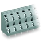 WAGO - Doppelstock-Leiterplattenklemme, 2,5mm², Rastermaß 10mm, grau