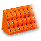 WAGO - Dreistock-Leiterplattenklemme, 2,5mm², Rastermaß 10, 16mm, orange