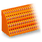 WAGO - Vierstock-Leiterplattenklemme, 2,5mm², Rastermaß 5, 08mm, orange