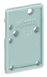 WAGO - Abschlussplatte, anrastbar, 1,5mm dick, grau