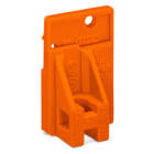WAGO - Abschlussplatte, anrastbar, 1,5mm dick, orange