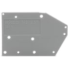 WAGO - Abschlussplatte, anrastbar, 1,5mm dick, grün-gelb