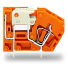 WAGO - Anreihbare Leiterplattenklemme, mit Trennmesser, 2,5mm², orange