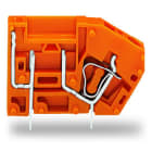 WAGO - Anreihbare Leiterplattenklemme, mit Sicherungsaufnahme, 2,5mm², orange