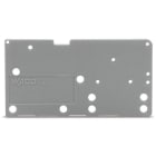 WAGO - Abschlussplatte, anrastbar, 1,5mm dick, grün-gelb