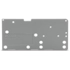 WAGO - Abschlussplatte, anrastbar, 1,5mm dick, grau