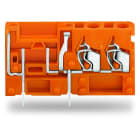 WAGO - Anreihbare 2-Leiter-Leiterplattenklemme, mit Sicherungsaufnahme, 2,5mm², orange