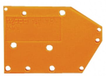 WAGO - Abschlussplatte, anrastbar, 1,5mm dick, orange
