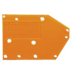 WAGO - Abschlussplatte, anrastbar, 1,5mm dick, orange
