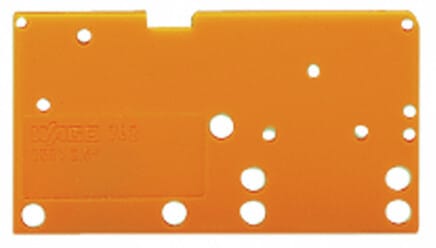 WAGO - Abschlussplatte, anrastbar, 1,5mm dick, orange