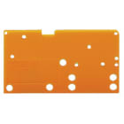 WAGO - Abschlussplatte, anrastbar, 1,5mm dick, orange