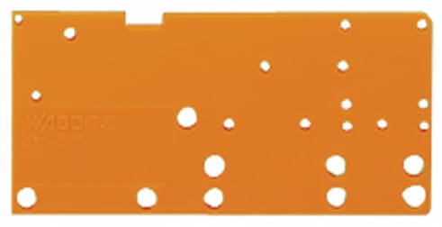 WAGO - Abschlussplatte, anrastbar, 1,5mm dick, orange