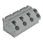 WAGO - Leiterplattenklemme, 6mm², Rastermaß 15mm, grau