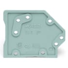 WAGO - Abschlussplatte, anrastbar, 1, 6mm dick, grau