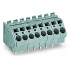 WAGO - Leiterplattenklemme, 6mm², Rastermaß 7,5mm, grün-gelb