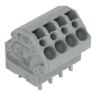 WAGO - Leiterplattenklemme, 4mm², Rastermaß 5mm, grau