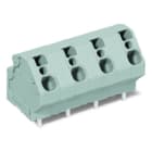 WAGO - Leiterplattenklemme, 4mm², Rastermaß 10mm, grau