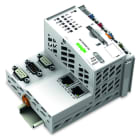 WAGO - Controller PFC200, 2xETHERNET, RS-232/-485, CAN, CANopen, PROFIBUS-Master, Erw. Temperatur, lichtgrau