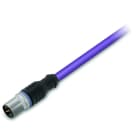 WAGO - CANopen-/DeviceNet-Leitung, M12A-Stecker, axial, 5-polig, violett