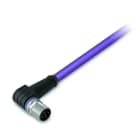 WAGO - CANopen-/DeviceNet-Leitung, M12A-Stecker, winklig, 5-polig, violett