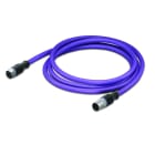 WAGO - CANopen-/DeviceNet-Leitung, M12A-Buchse, axial, M12A-Stecker, axial, violett