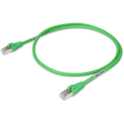 WAGO - ETHERNET-Leitung, RJ45, axiale Entriegelung, RJ45, axiale Entriegelung, grün